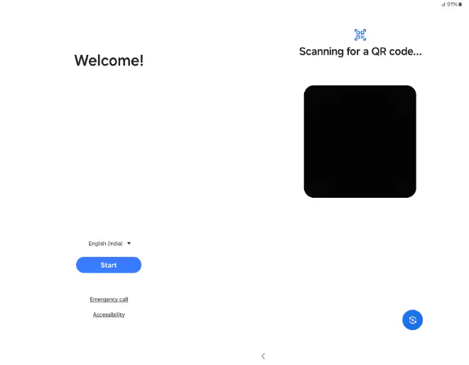 Setup & QR Code Scanner