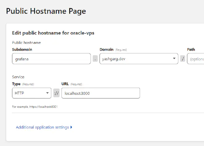 Service configuration